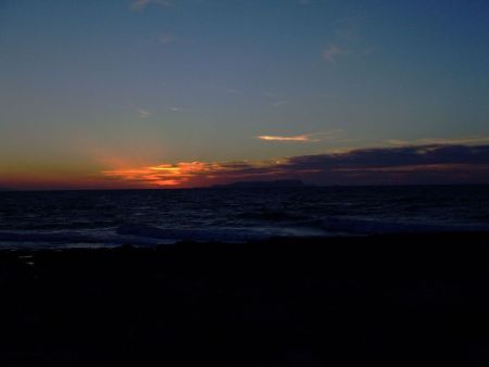 Zachód słońca Kreta